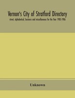 Unknown | Vernon's City Of Stratford Directory | Taschenbuch | Englisch (2020)
