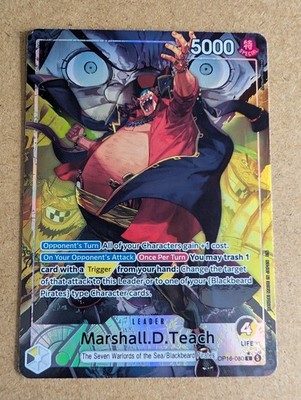 Marshall D. Teach - Alt Art Leader (The Time of Battle OP16-080) (One Piece)