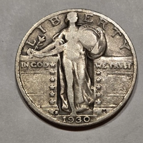 $  .25 1930-S Standing Liberty Quarter Dollar Nice Condition Z2