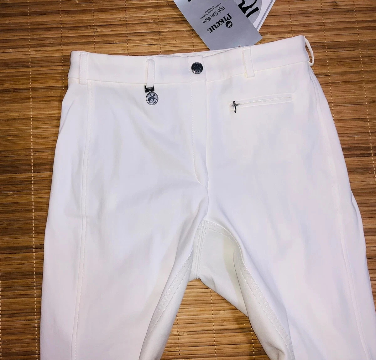 PIKEUR LUGANA Turnierreithose Damen Vollbesatz weiß Gr. 46 edel NEU %%% UVP149€