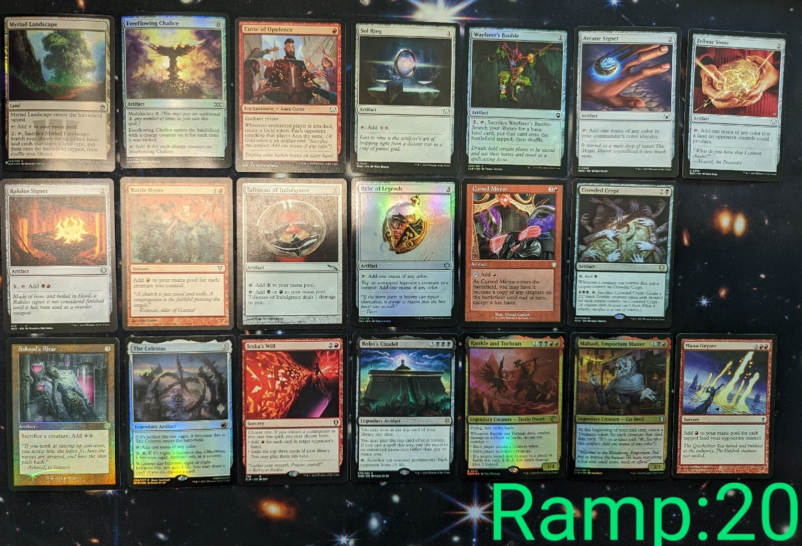 *CUSTOM EDH DECK* Sauron, the Lidless Eye*54 Foils* *57 custom tokens