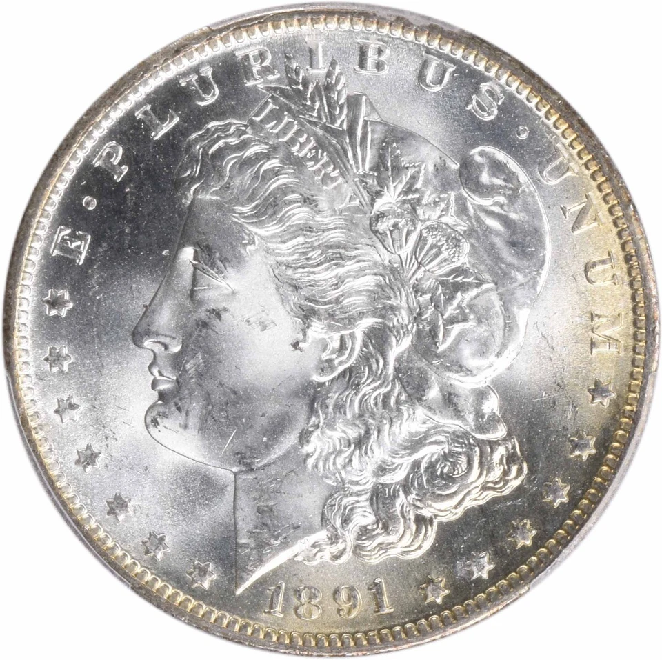 1891-O Morgan Silver Dollar MS65 PCGS - Image 3 of 4