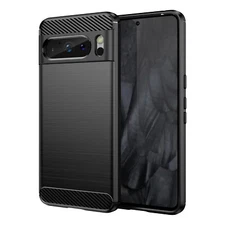 For Google Pixel 8 / Pixel 8 Pro Carbon Fiber Texture Pattern TPU Case