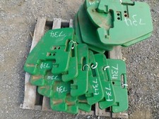 John Deere Tractor, Front Suit Case Weights X 14, Tag #734