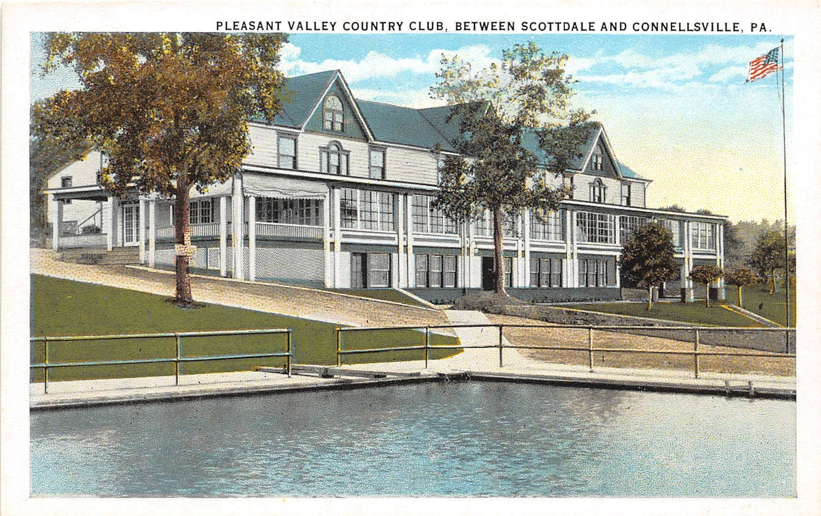 Pennsylvania Pa Postcard SCOTTDALE Westmoreland Co PLEASANT VALLEY