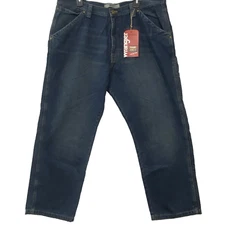 Wrangler Utility Lower Waist Loose Fit Jeans NWT Size 40X30" Dark Wash