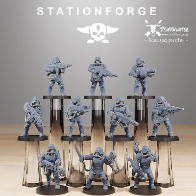 Grim Guard Commandos (10) - Station Forge - Grimdark Tabletop Corps Command