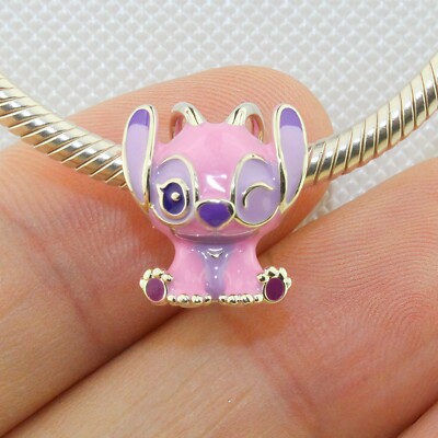 Authentic Pandora Silver 2025 Lovely Disney Lilo & Stitch Charm