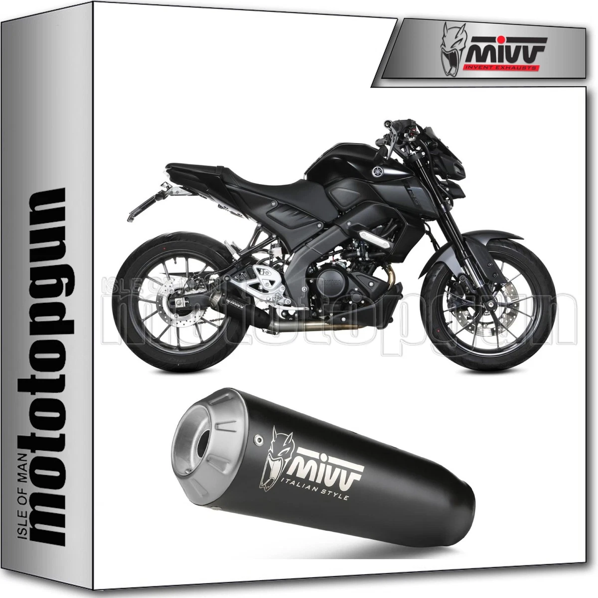 MIVV FULL EXHAUST FULL X M1 BLACK YAMAHA MT125 MT 125 2020 20 eBay