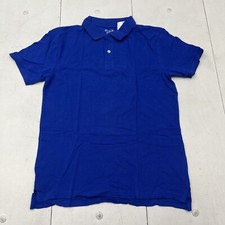 The Children  s Place Renew Blue Short Sleeve Polo Boys Size XXL 16 NEW