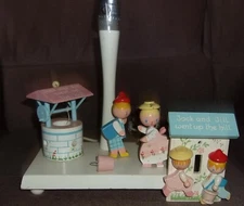 Irmi 1977 Jack and Jill lamp and night light (they work) and light switch cover