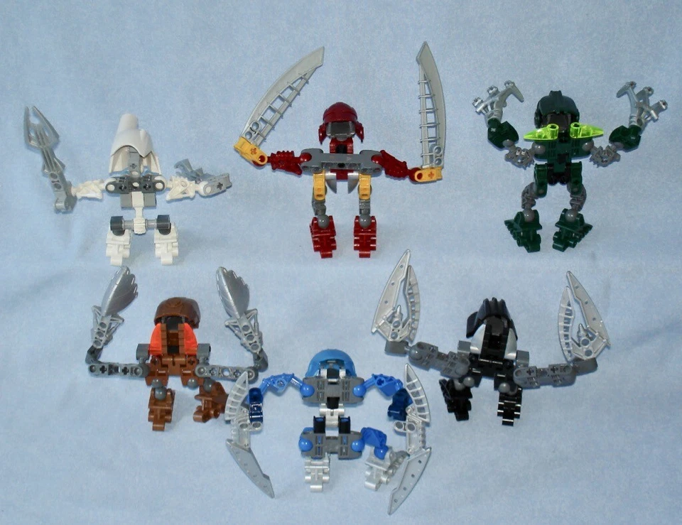 2006 Lego Bionicle - Todos os 6 MATORAN de VOYA NUI (8721 ~ 8726) Kazi Balta Dalu +   - Imagem 2 de 4
