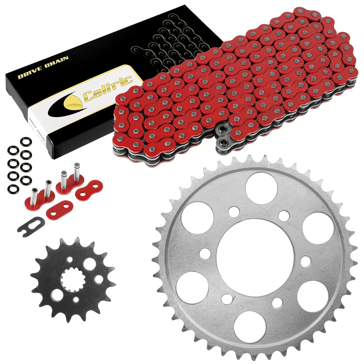 Red O-Ring Drive Chain & Sprockets Kit for Kawasaki ZX900 Ninja