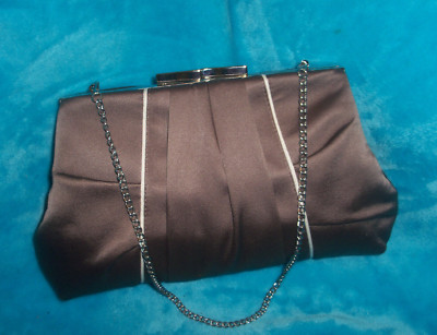 NITEBAGS By Carlo Fellini Bronze Clutch, Evening Shoulder Bag - KISS LOCK-MEDIUM