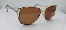 Vintage Luxottica Gold Oval Sunglasses FRAMES ONLY Italy
