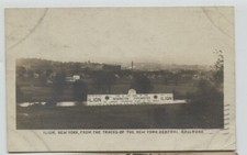 1905 Ilion New York NYC Railroad Remington Typewriter Billboard Postcard RPPC thumbnail