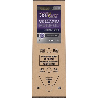 Royal Purple Premium Synthetic High Performance Multi-Grade 5W-20 Motor Oil - 6x