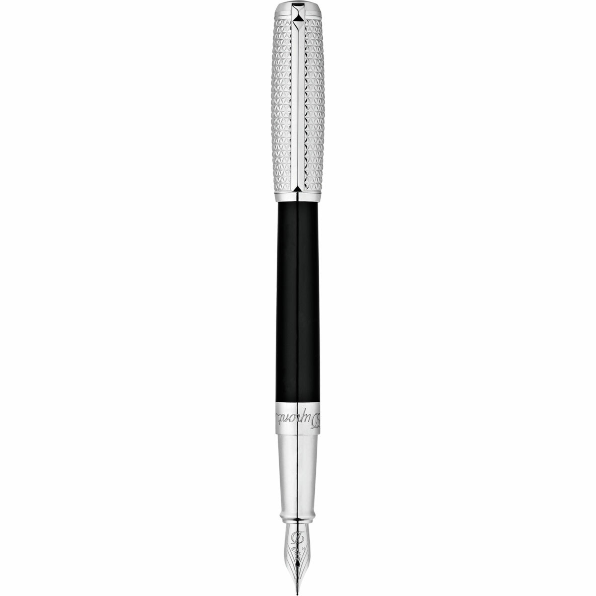 S.T. Dupont D Line Fire Head Fountain Pen Black / Palladium