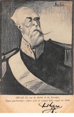 Politik - Nr. 69769 - Oscar II - König von Schweden Und Norwegen -zeichen Falles