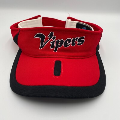 Vipers Adjustable Visor Hat Cap Red