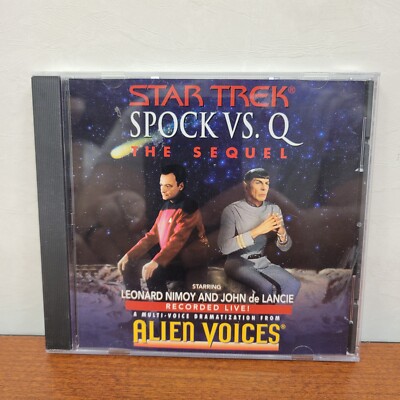 Vintage Star Trek Spock vs Q: The Sequel (CD, Alien Voices