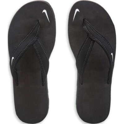 Nike Celso Girl Thong Women's Slides Black Flip Flop Brand New