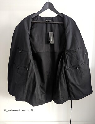 ANN DEMEULEMEESTER ALEXANDER JACKET BLAZER $2270 (BLACK XXS,M,L