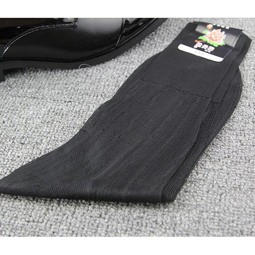 Conjunto retro de 5 pares de calcetines transparentes inteligentes sedosos de nailon similares a la seda para hombre - Imagen 20 de 22