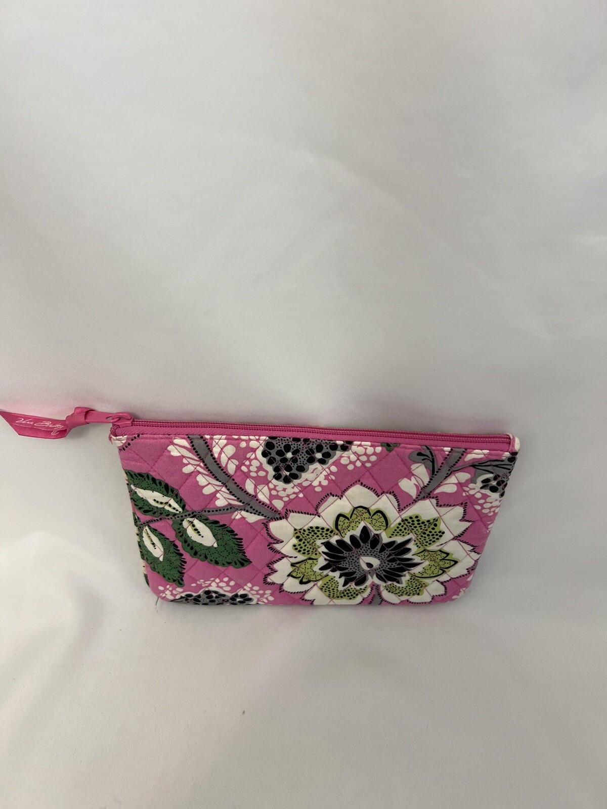 Vera Bradley Priscilla Pink Bouquet Cosmetic Bag Retired Pouch Lined eBay