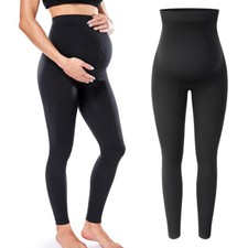 NWT M BLACK Motherhood Maternity Women's Essential Stretch Secret Fit Belly Legn