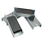 Magnet Fastener - Rectangular with Mounting Holes, Zinc Plated, 2.70" Length,.