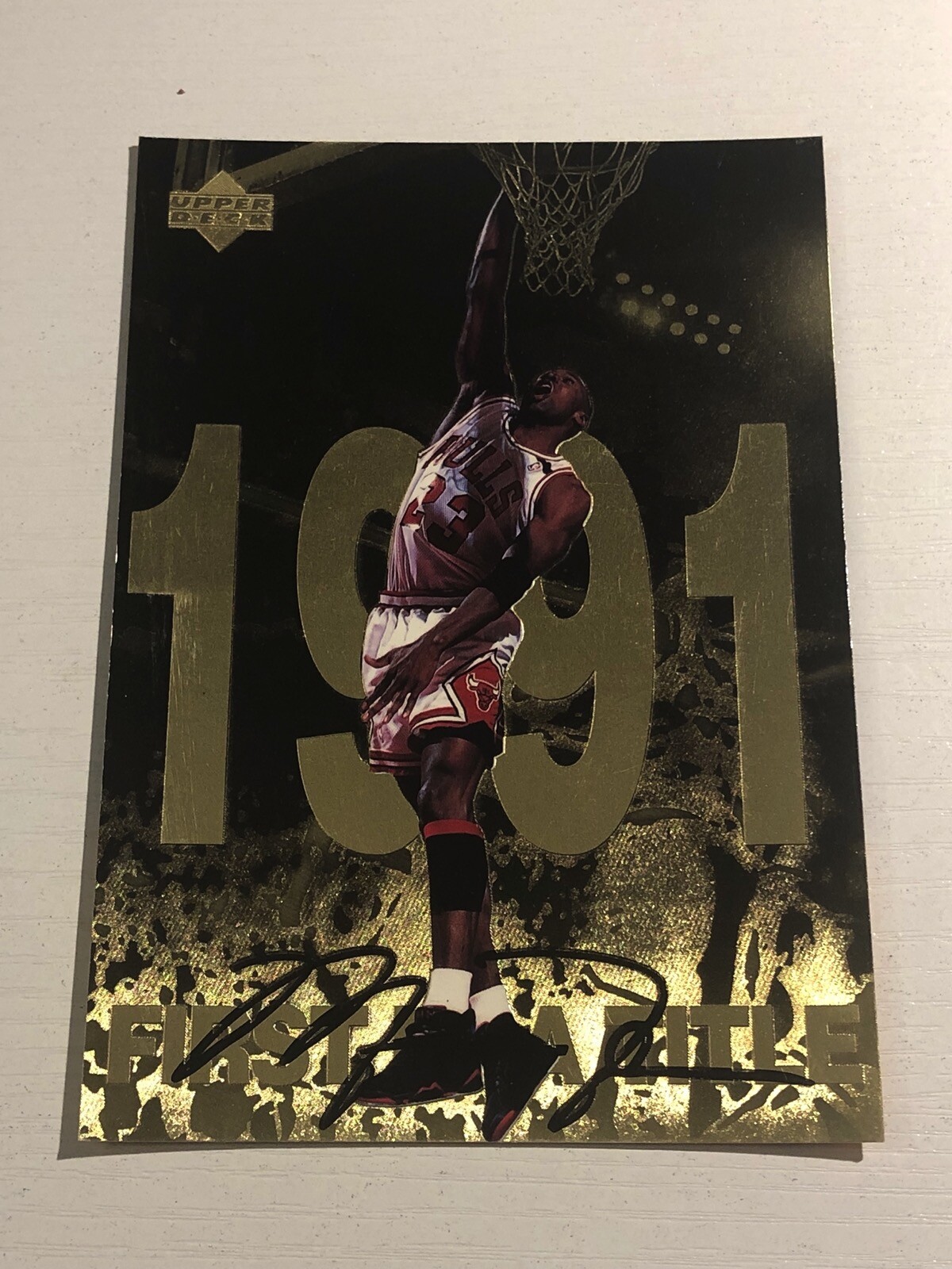 1998 Upper Deck Gatorade Gold Foil Michael Jordan Oversize 1991 7