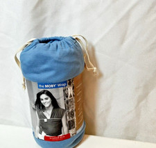 Moby Baby Wrap Newborn To Toddler Used In Good Condition Blue (No booklet)