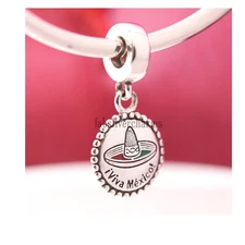 New! Authentic Pandora Viva Mexico Sombrero Dangle Destination Charm Travel