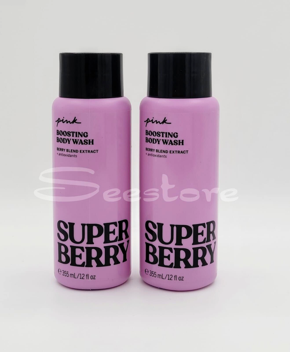 Victoria Secret Pink Super Berry Boosting Body Wash Shower Gel 12