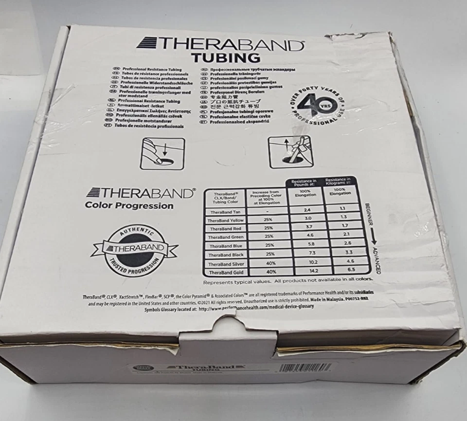 Профессиональные латексные трубки сопротивления TheraBand 100 футов - Изображение 3 из 3