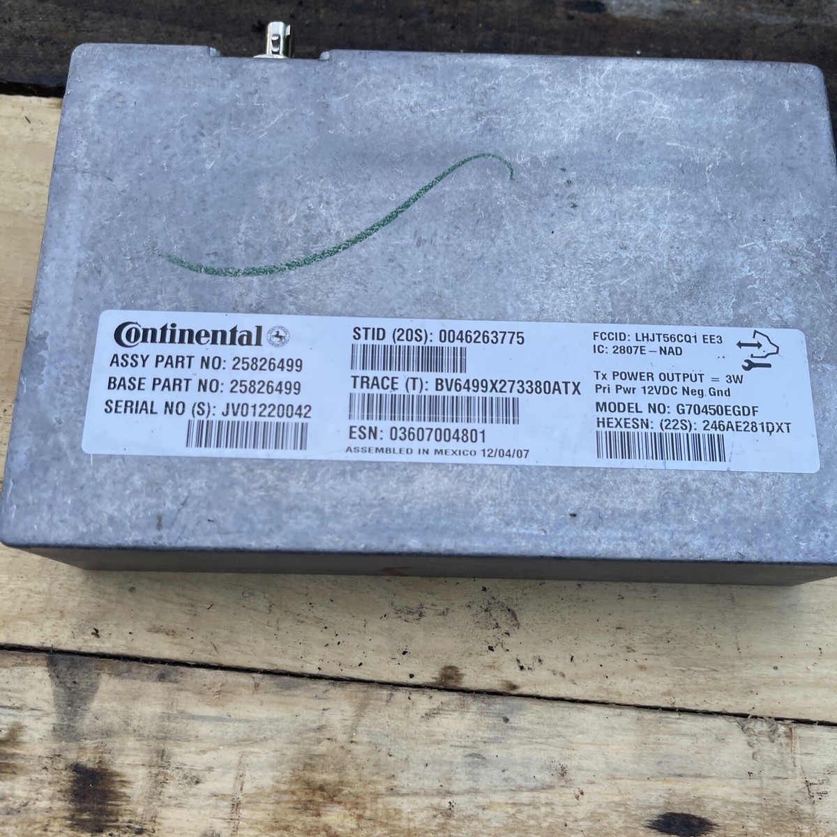 07 08 Chevrolet Silverado Communication Control Module