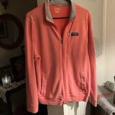 ll bean mens full zip sweater medium