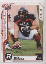 2020 Upper Deck CFL Red 98/165 Alex Mateas #54 y7j