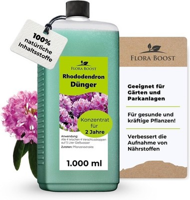 Rhododendron Dünger 1L kaufen: Profi-Formel für prachtvolle Blüten | Flora Boost