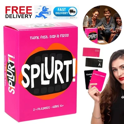 New Splurt Gamewright The Think Fast, Say It Fast Card Game 2+ Players Age 10+