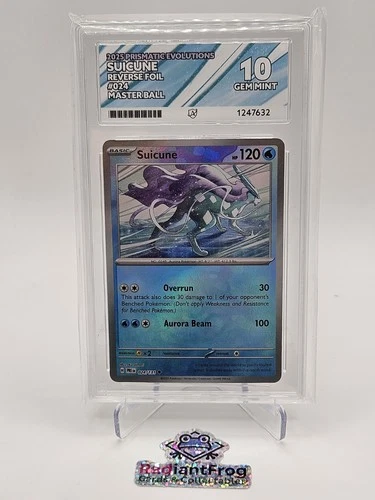 Suicune (Master Ball) 024/131 Prismatic Evolutions Holo Ace 10☆Perfect Subs☆
