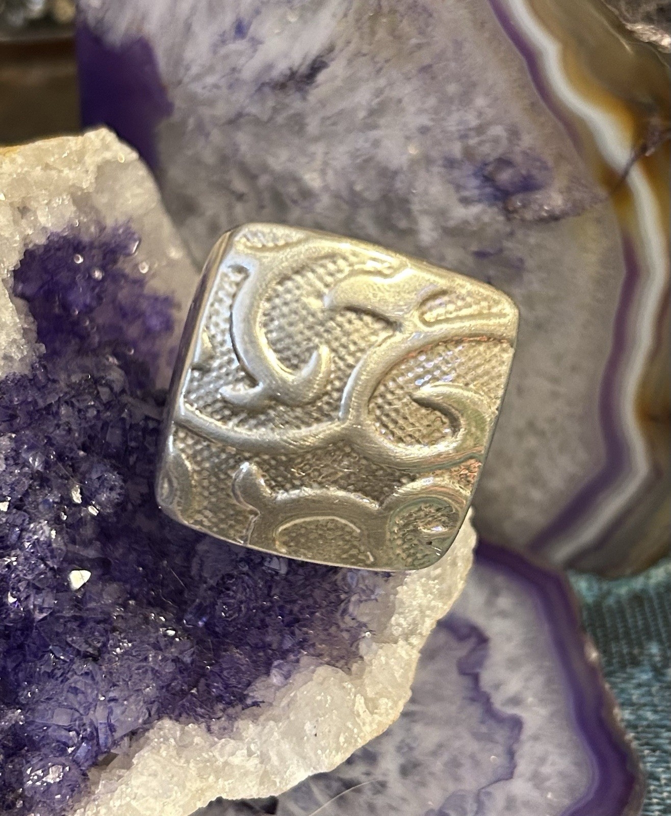 Sterling Silver Large Statement Electroform Signe… - image 3