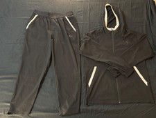 PUMA Tracksuit Set Jacket Pants Large Full Zip Pockets Lightweight Sweatsuit