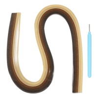 "Paper Quilling Streifen 21.3\" 5Mm Mit Stift(Braun 120 Streifen)"