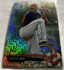 2017 Bowman Chrome Baseball Juan Hillman Cleveland Indians Mojo Refractor BCP145