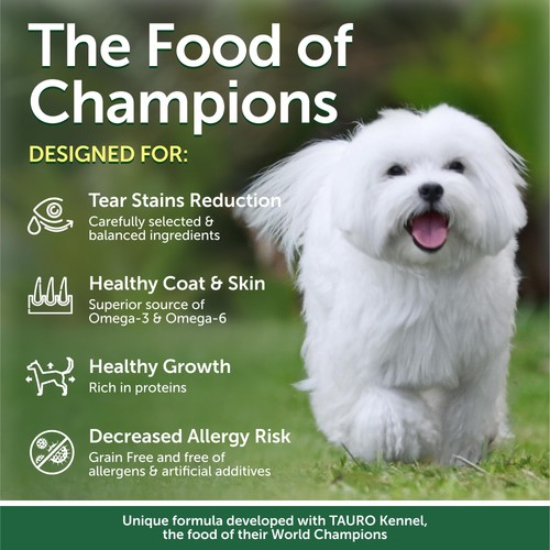 Superior Care White Dogs Grain-Free Dry Dog Food - High Protein, Tear Stain Dog - Picture 2 of 8
