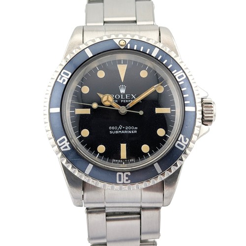 Rolex 5513 Submariner No Date Serif Ghost Dial 40mm 1969
