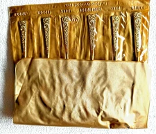 Vintage Stanley Roberts Japan Flatware Set Gold Plate Rose Royale *3.5