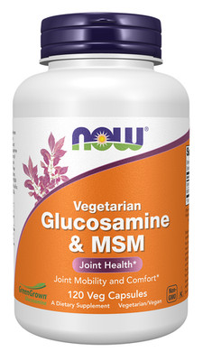 Glucosamine & MSM (Vegetarian) 120 Veg Cap for joint health, mobility, & comfort